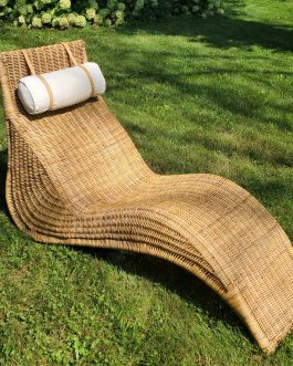 Ikea Karlskrona Rattan Chaise Longue / Lounge Chair Collector’s Item